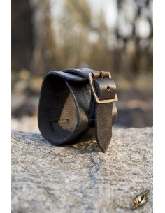 Bracciale in pelle a un cinturino, colore nero