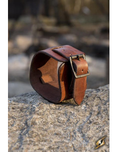 Bracciale in pelle a un cinturino, colore marrone