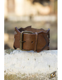 Bracciale Elf Rogue in pelle marrone, 31 cm. 2