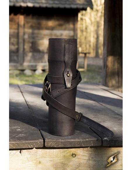 Portapergamena con cinturino in pelle...