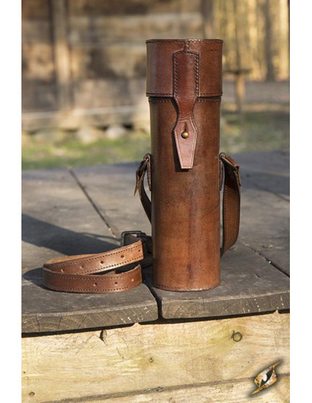 Portapergamena con cinturino in pelle...