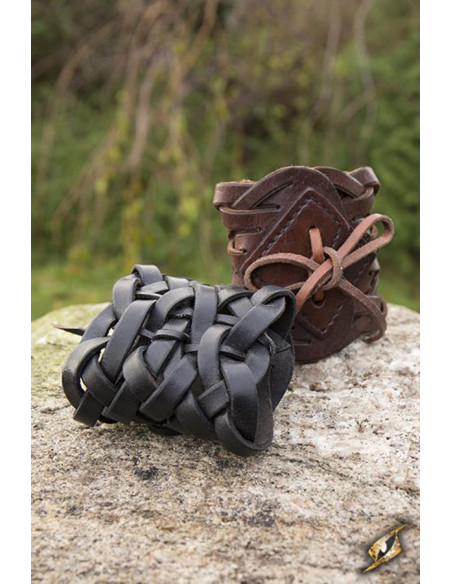 Bracciale intrecciato in pelle...