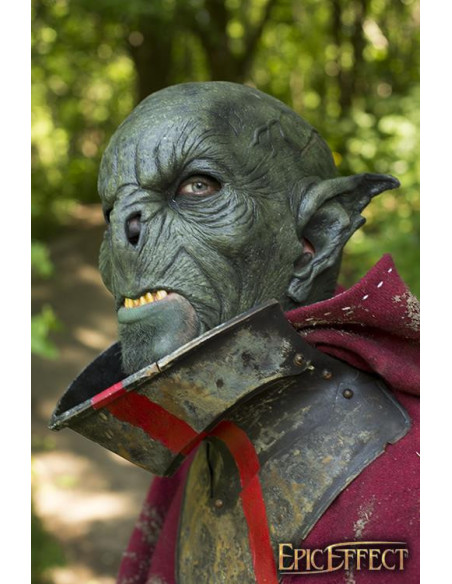 Maschera verde Feral Orc LARP fantasia