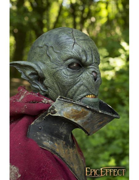 Maschera verde Feral Orc LARP fantasia