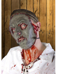 Maschera fantasia Elfo Oscuro, colore grigio