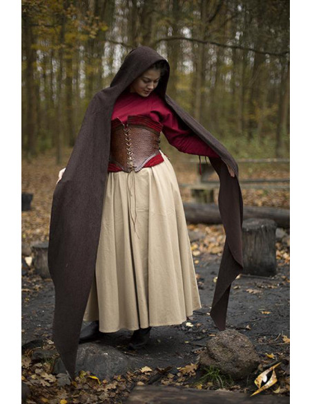 Cappuccio con scialle medievale...
