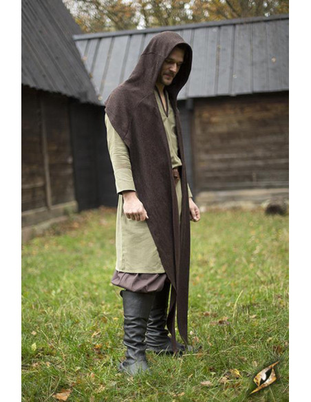 Cappuccio con scialle medievale...