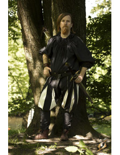 Pantaloni da mercenario Lansquenet, nero-bianco 2
