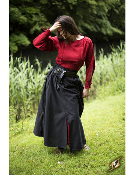 Gonna da battaglia medievale, nera