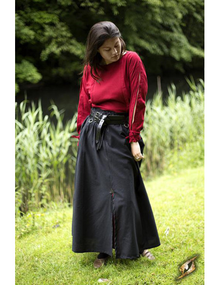 Gonna da battaglia medievale, nera