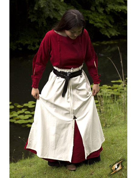 Gonna da battaglia medievale, beige