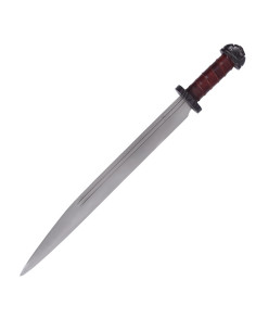 Lunga spada vichinga Seax con fodero 2