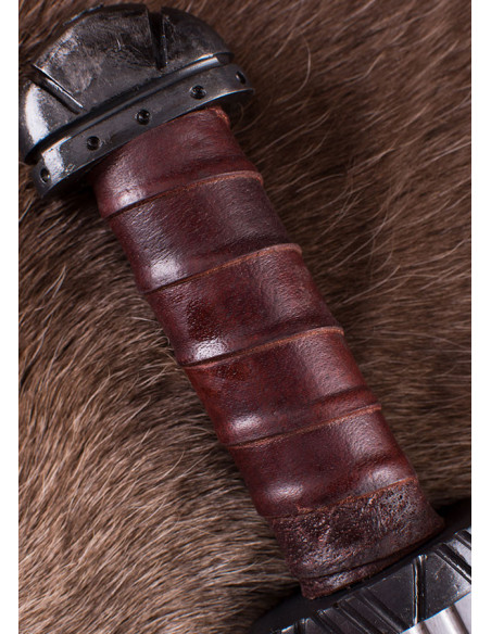 Lunga spada vichinga Seax con fodero