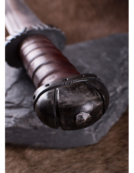 Lunga spada vichinga Seax con fodero