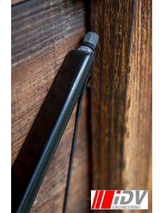 Fiocco medievale IDV nero. 140 cm. lungo 2