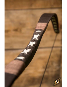 Arco medievale marrone da usare a cavallo. 118 cm. 2