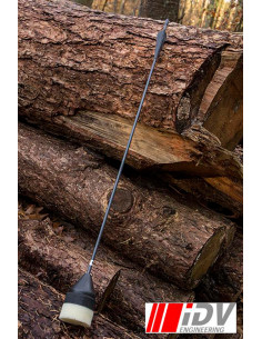 Freccia per tiro con l'arco a testa piatta, nera/nera