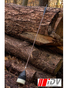 Freccia ad arco con testa piatta, marrone/nero