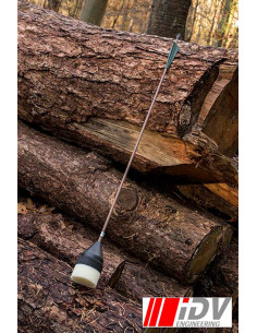 Freccia per tiro con l'arco a testa piatta, marrone/verde...