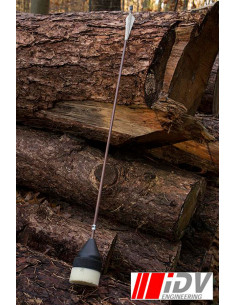 Freccia ad arco a testa piatta, marrone/bagliore notturno