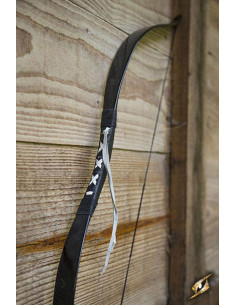 Arco medievale nero deluxe per cavallo. Corda 88 cm. 2