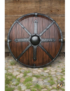 Scudo in lattice Krom vichingo-sassone, ø95 cm.