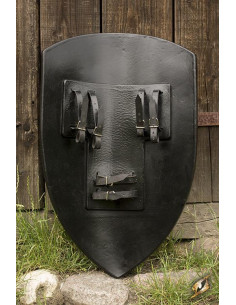 Scudo Leoni Cavaliere Medievale Bianco/Oro in lattice,... 2