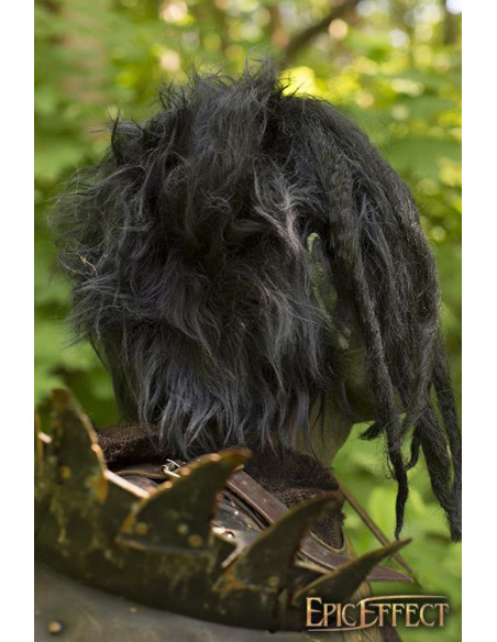 Maschera da Orco Bruto verde con i...