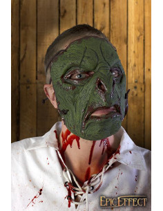 Maschera verde dell'orco feroce