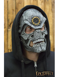 Maschera di teschio umano, finto acciaio