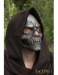 Maschera viso teschio d'argento 2