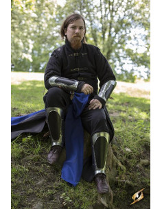 Set di bracciali e schinieri di protezione in acciaio