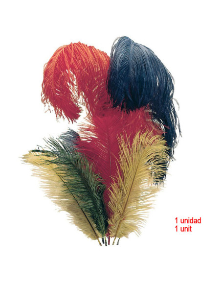 1 piuma di struzzo per zoccoli
