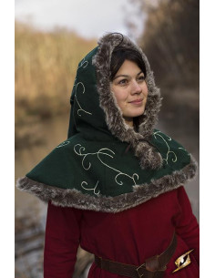 Lacci del cappuccio medievali verdi 2