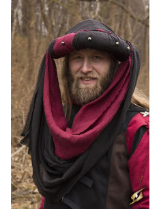 Turbante Jafar Africa e Medio Oriente in nero-marrone