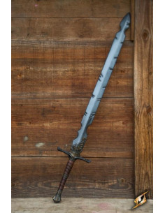 Spada a due mani con tacche in lattice per LARP, 115 cm.