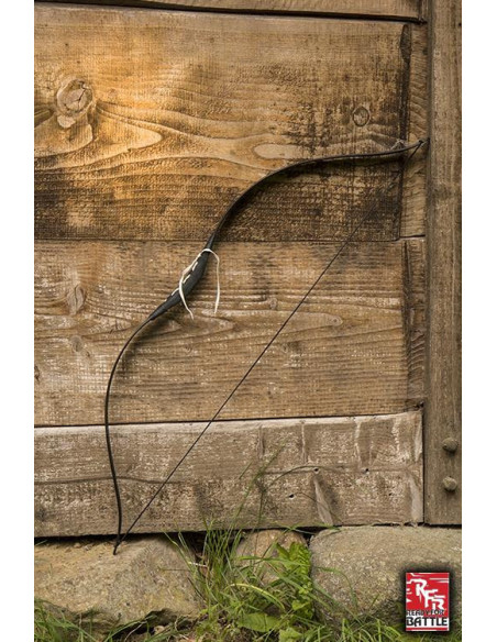 Arco medievale nero. Corda 88 cm.