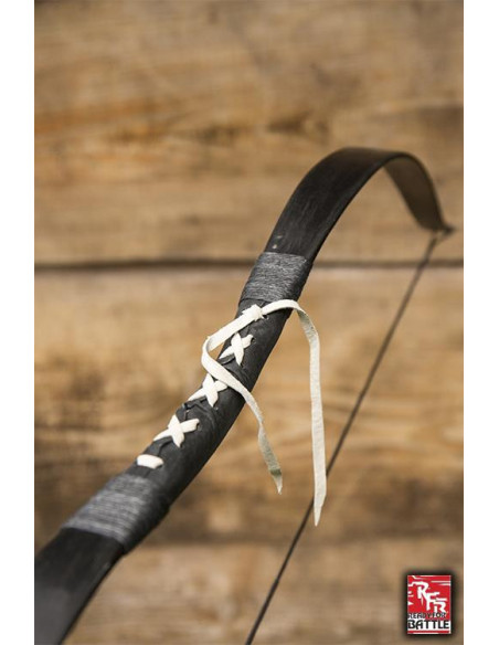 Arco medievale nero. Corda 88 cm.