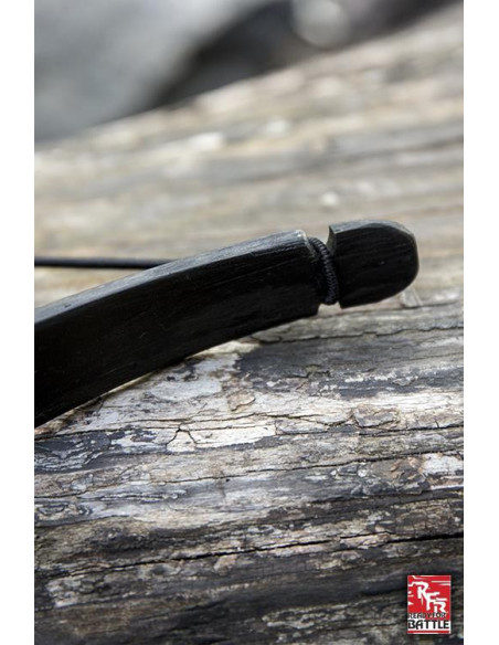 Arco medievale nero. Corda 88 cm.