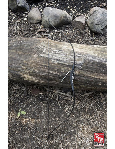 Arco medievale nero. Corda 88 cm.