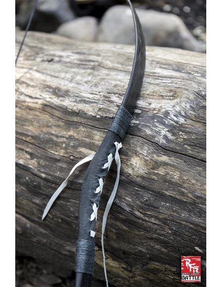 Arco medievale nero. Corda 88 cm.