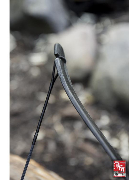 Arco medievale nero. Corda 88 cm.