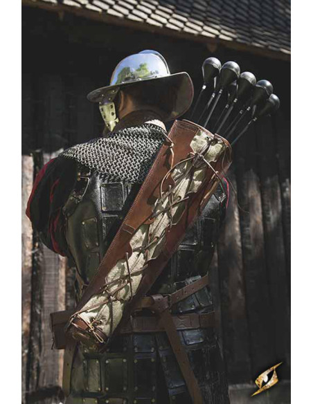 Faretra in pelle imperiale per LARP,...