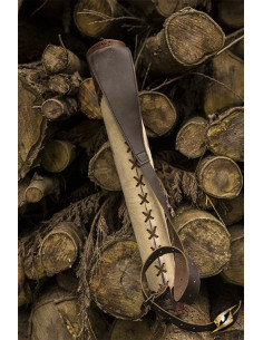 Faretra da arciere per Larp, bicolore marrone-beige 2