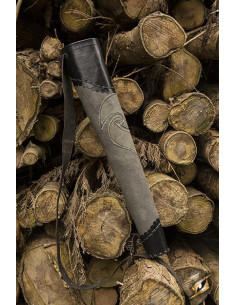 Faretra da arciere per Larp, bicolore grigio-nero