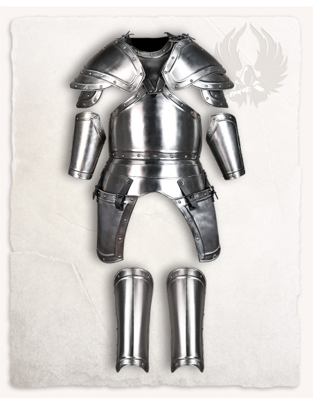 Spalline medievali Georg in acciaio...