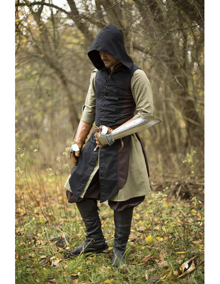 Gilet canaglia Altair marrone-nero in...