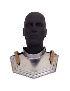 Gorgiera medievale in acciaio, XV secolo