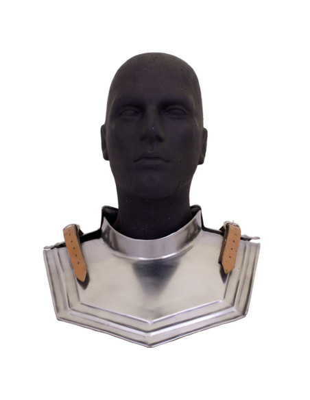 Gorgiera medievale in acciaio, XV secolo