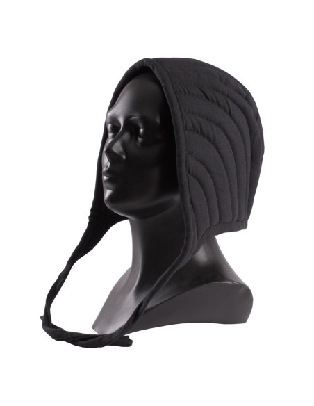 Crêpe guerrero trapuntato nero